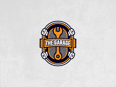 The Garage automobile branding car creative grunge identity illustration logo mark retro vector vintage