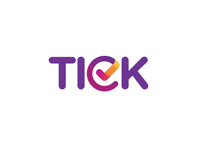 Tick Logo app branding check checklist color gradient icon illustrator ios logo tick typography