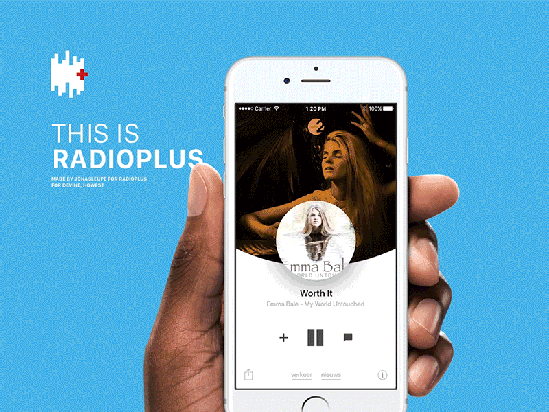 Radioplus album app bonobo flemish radio and television interface music platform radio radioplus the weeknd ui vrt