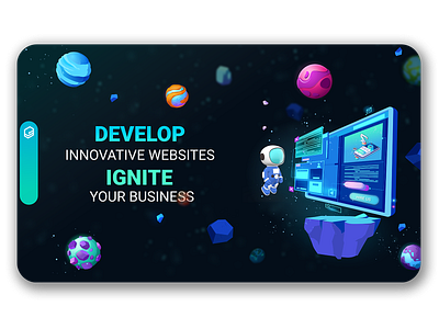 Developer Company website landing page