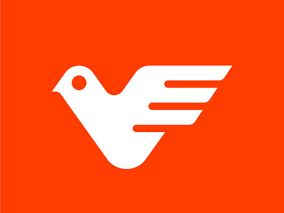 Bird Logo bird bold logo branding geometric icon identity design logo logo designer logos logotype symbol