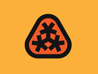 Ast3risk asterisk badge branding geometric icon logo star symbol thicklines triangular logo