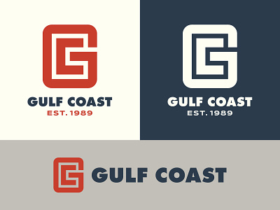 Gulf Coast 01 bold logo brand identity branding geometric logo identity identity branding logo logo designer logotype monogram simple logo symbol