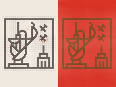 Kongquering The City branding geometric design icon icon set icondesign kingkong logo logogrid logotype modernism modernist logo swiss style