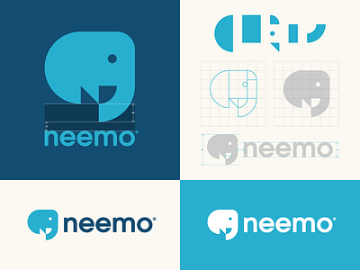 Neemo Identity animal logo best logos bird logo branding identity design logo logo designer logo grid logo maker logomark logos logotype