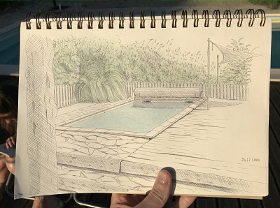 pool drawing hand drawn pen and paper pool
