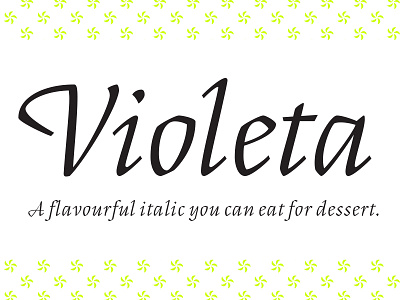 Violeta typeface