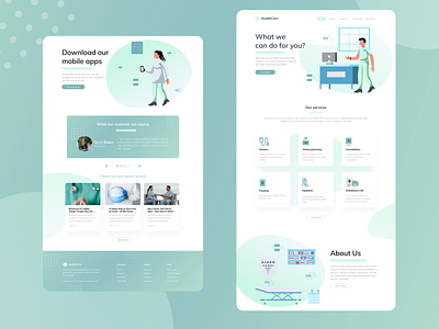 Healthcare UI Design app design figma graphic design landingpage ui uidesign uiux userinterface ux uxdesign webdesign website wordpress