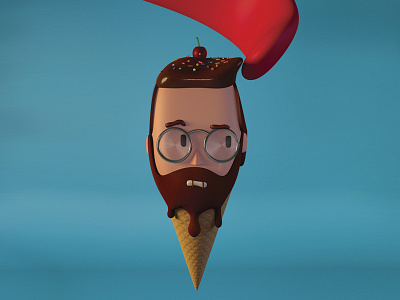 Lick me! character cinema 4d digital illustration illustration