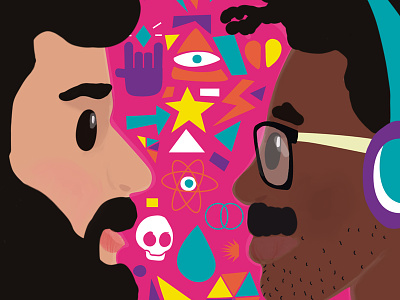 Nuclear love digitalart digitalillustration gay gayart illustration