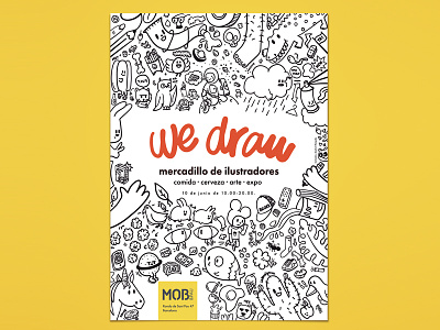 We Draw design digital illustration doodle doodling graphic design illustration poster procreate