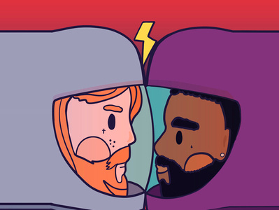 Hercules and Love Affair astronaut clubbing gay gayart illustration illustration agency illustration art love procreate procreate art space