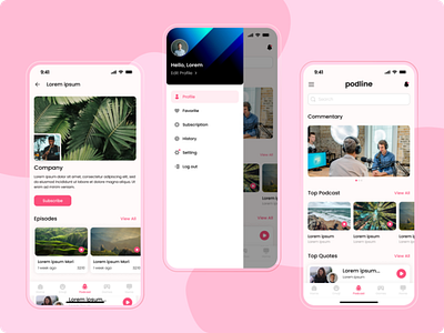 Podcast App Design