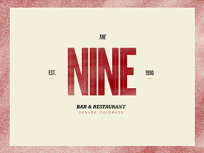 The Nine brand branding food graphic design logo logodesign rebrand restaraunt