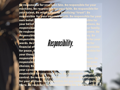 Responsibility