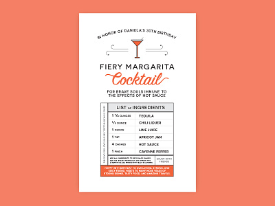 Cocktail Recipe Cards