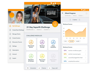 Health and Fitness Challenge App Concept