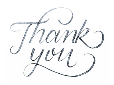 Thank You Lettering handtype lettering stationary thankyou type