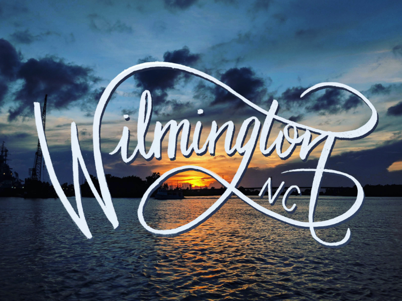 Wilmington Lettering typography landscape wilmington design lettering