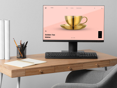 Home Page Design // Tea Website