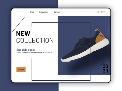 Shoe Website branding design graphic design home page ui uiux website