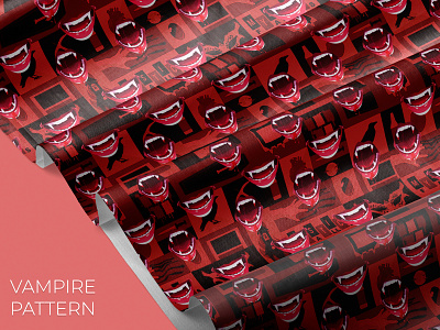 Vampire Pattern design illustration pattern pattern design vector