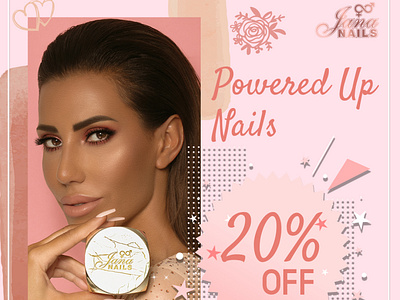 Jana Nails - Cosmetics brand design branding branding design design facebook ads social media design