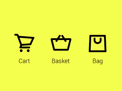 Cart, Basket or Bag? bag basket cart dbdicons icon