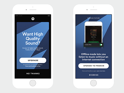 Spotify Notifications – Upgrade to Premium android ios notifications spotify