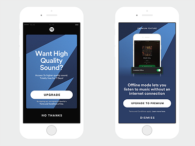 Spotify Notifications – Upgrade to Premium