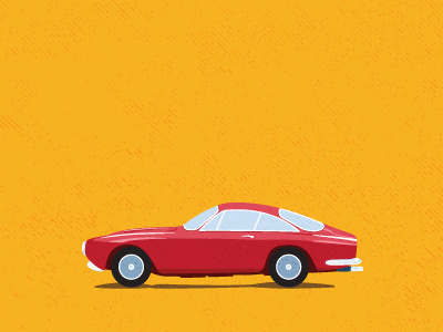 Ferrari illustration retro car vector art