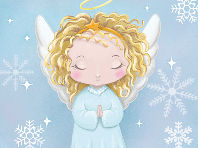 Cute xmas angel