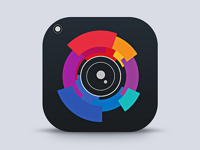Collider - Photo Editor iOS icon dark edit effects icon ios iphone photo photo editor