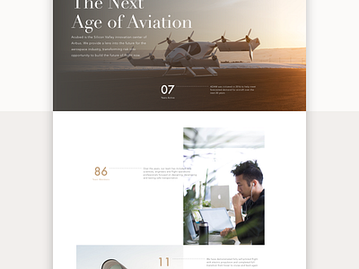 Aerospace Website Vignette aerospace brand identity branding design flat minimal technology
