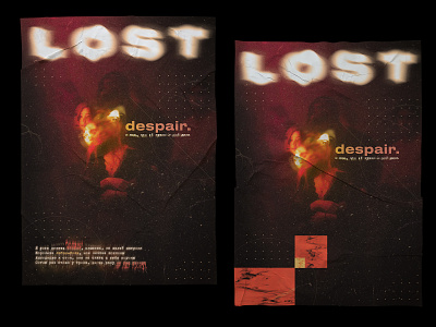 Despair Poster Concept adobe advertising art concept design digital graphic photoshop poster typography