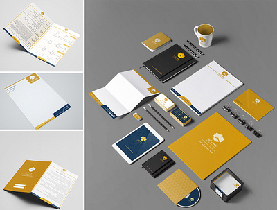 School identity set branding design graphic design