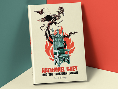 Nathaniel Grey and the Obsidian Crown book cover illustration