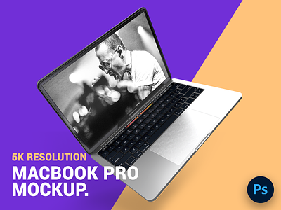 MacBook Pro Mockup 5k laptop