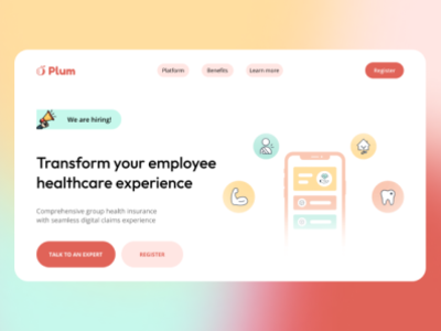 PULM, a healthcare system for your loved once. figma landing page product designing ui ui design ui ux designing