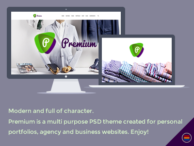 FREE Premium - Premium Business Multipurpose PSD Template agency business theme business website clean corporate free psd free website freebie modern portfolio