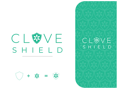 Logo design for Clove Shield branding businesscard design graphic design logo