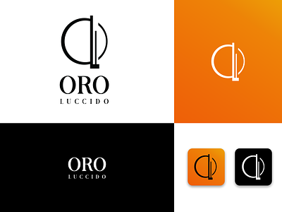 Logo for Online Shopping Brand "ORO LUCCIDO" branding businesscard design graphic design logo logo design
