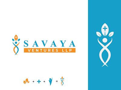 Logo design for Pharma industry "Savaya Ventures LLP" branding brochure design businesscard design graphic design logo logo design stationery