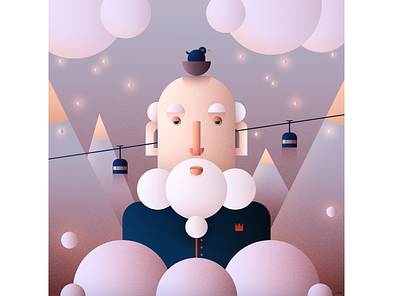 Mountains art character character design design digital flat flat character flat design flat illustration illustration mountains