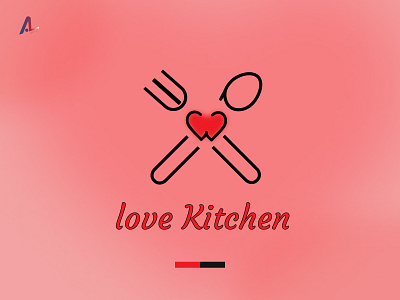 Love Kitchen adobe illustrator branding cafe catering design design services graphic design kitchen logo restaurant