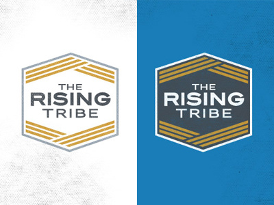 The Rising Tribe adventure branding distressed family illustration logo