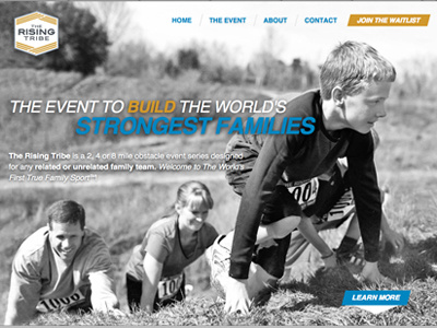 The rising tribe homepage
