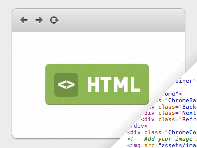 Chrome Frame In HTML chrome css freebie html template ui web design