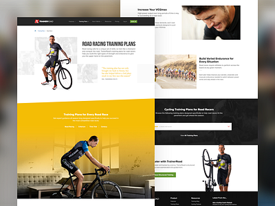 Rider Training Plans branding cycling layout road road cycling training web