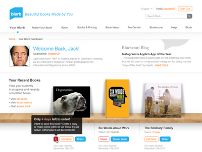 Dashboard Exploration #1 blurb books branding button shelf ui ux web design wood